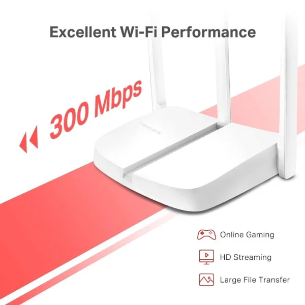 Mercusys MW306R 300 Mbps Wireless Router (White, Single Band)