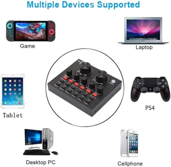 61X+N+JnvuL._AC_SL1000_ V8 Condenser Microphone Bundle With BM-800 Live Sound Card,Adjustable Mic Suspension Scissor Arm, Metal Shock Mount and Double-Layer Pop Filter for Studio Recording & Broadcasting (Gold)