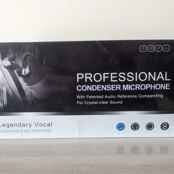 PXL_20240815_110804970 V8 Condenser Microphone Bundle With BM-800 Live Sound Card,Adjustable Mic Suspension Scissor Arm, Metal Shock Mount and Double-Layer Pop Filter for Studio Recording & Broadcasting (Gold)