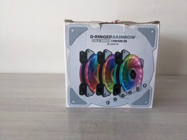 PXL_20240815_111410588 Alseye CRLS 300DS 120mm LED Case RGB D Ringer Cooling Fans with 2pcs Multicolored LED Strips with Wireless Remote Control for PC Cabinets and Radiators | JG Superstore