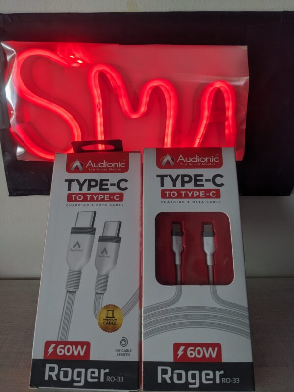 Audionic Type -c to Type-c Cable