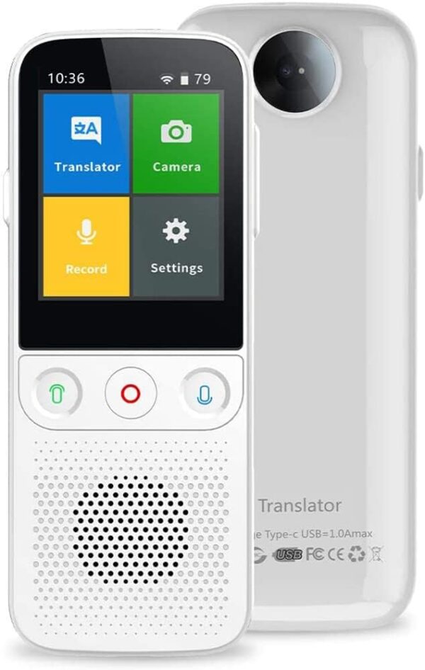 Language Translator Device - Instant Translator Support 138 Languages WiFi/Hotspot/Offline 2.4 Inch Touch Screen Portable Pocket Translator Little Surprise