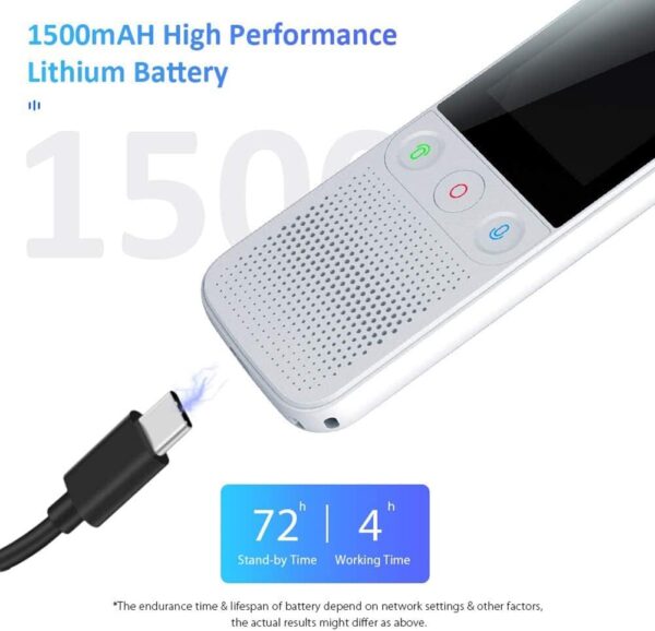 Language Translator Device - Instant Translator Support 138 Languages WiFi/Hotspot/Offline 2.4 Inch Touch Screen Portable Pocket Translator Little Surprise