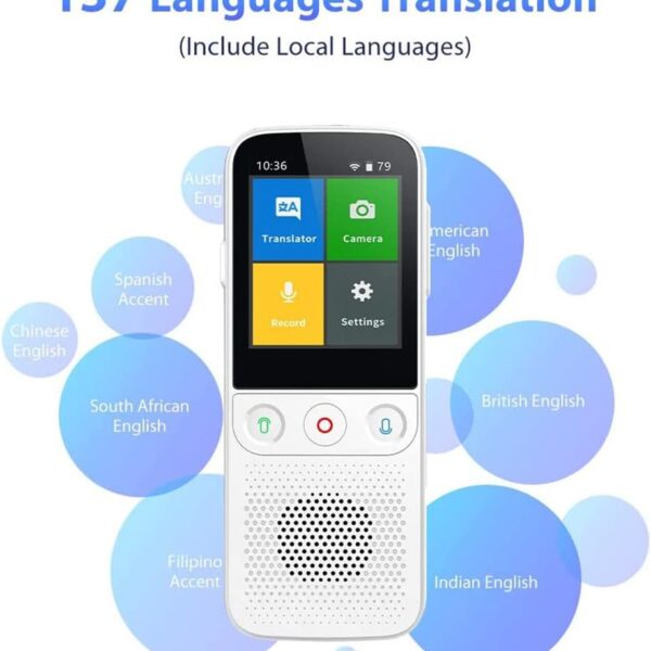 Language Translator Device - Instant Translator Support 138 Languages WiFi/Hotspot/Offline 2.4 Inch Touch Screen Portable Pocket Translator Little Surprise