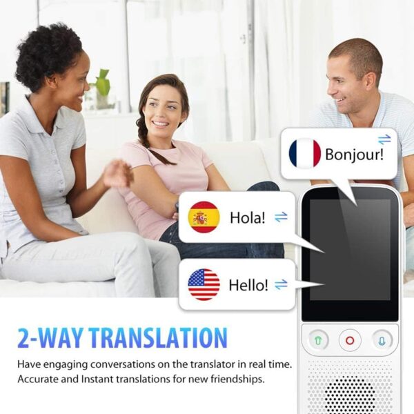 Language Translator Device - Instant Translator Support 138 Languages WiFi/Hotspot/Offline 2.4 Inch Touch Screen Portable Pocket Translator Little Surprise