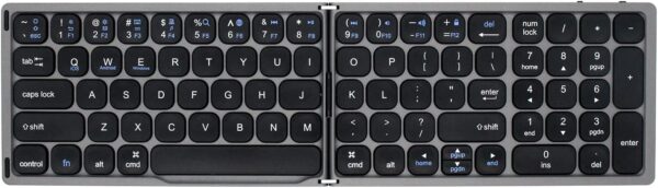 Bluetooth V3.0 Foldable Wireless Computer Keyboard with Up to 10 Meters Range Multiple Pairing Function Keys HDWR typerCLAW BS110