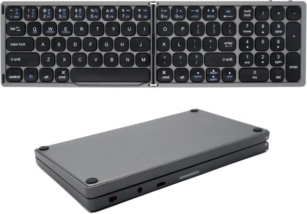 Bluetooth V3.0 Foldable Wireless Computer Keyboard with Up to 10 Meters Range Multiple Pairing Function Keys HDWR typerCLAW BS110