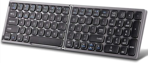 Bluetooth V3.0 Foldable Wireless Computer Keyboard with Up to 10 Meters Range Multiple Pairing Function Keys HDWR typerCLAW BS110