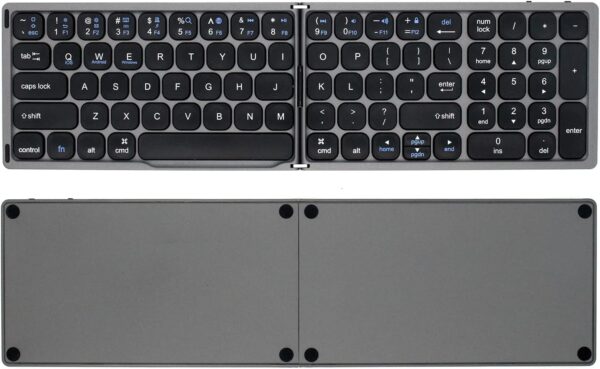 Bluetooth V3.0 Foldable Wireless Computer Keyboard with Up to 10 Meters Range Multiple Pairing Function Keys HDWR typerCLAW BS110