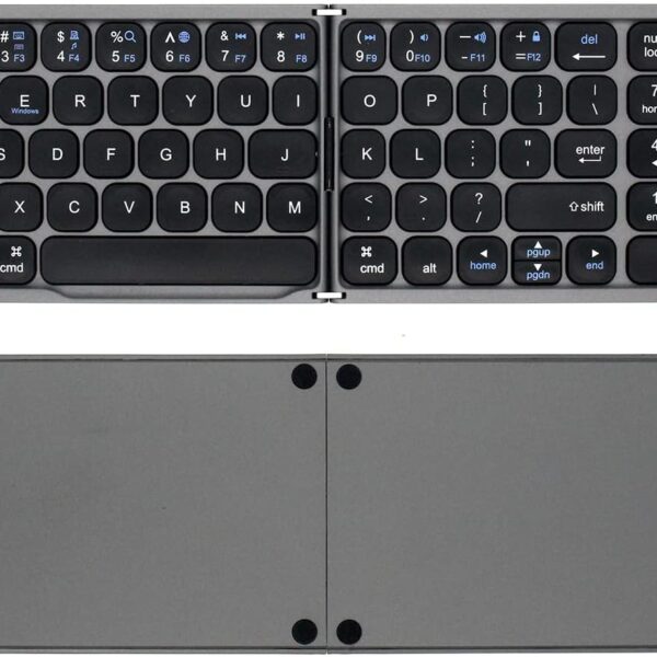 Bluetooth V3.0 Foldable Wireless Computer Keyboard with Up to 10 Meters Range Multiple Pairing Function Keys HDWR typerCLAW BS110
