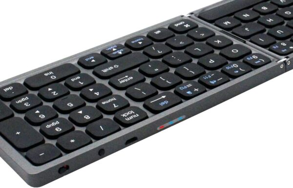 Bluetooth V3.0 Foldable Wireless Computer Keyboard with Up to 10 Meters Range Multiple Pairing Function Keys HDWR typerCLAW BS110
