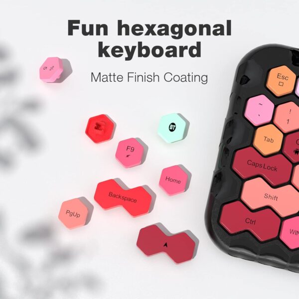 MOFII Bluetooth Keyboard for iPad, Portable Wireless Colorful Computer Keyboard,