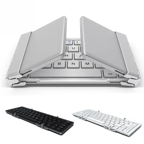 Intelligent Pocket Folding Keyboard Pocket-sized,Ultra-slim, Aluminium , Magnetic, Bluetooth Tablet Keyboard