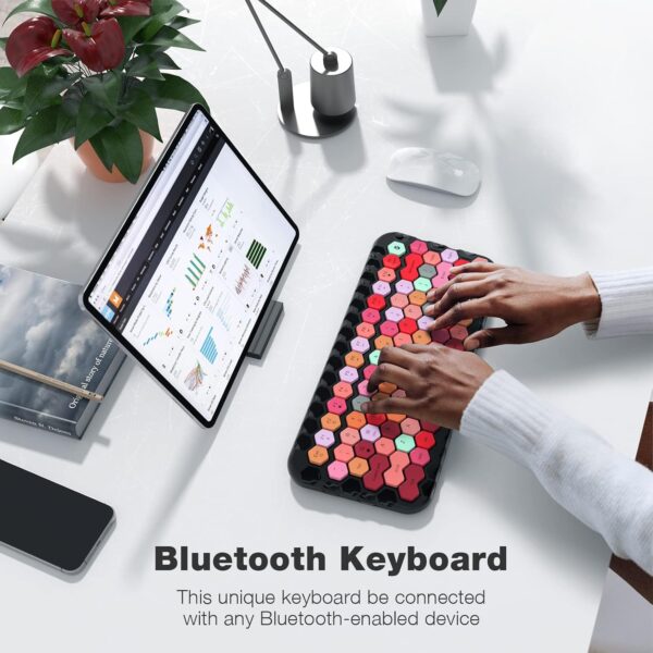 MOFII Bluetooth Keyboard for iPad, Portable Wireless Colorful Computer Keyboard,