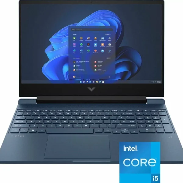 6570600_rd.jpg (1) HP Victus 15 FA0033dx - Alder Lake - 12th Gen Core i5 12450H Processor 16GB to to 512GB SSD 4-GB NVIDIA GeForce RTX3050 GDDR6 Graphics 15.6" Full HD IPS 144Hz Micro Edge AG Display B&O Play Backlit KB W11 (Performance Blue, NEW)