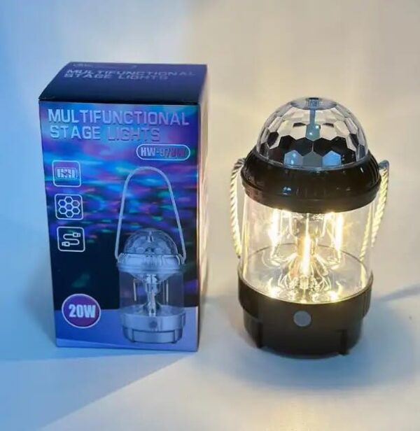 Version 1.0.0 WENGONVILA Led Decorative Disco Lamp 360 Degree Led Crystal Rotating