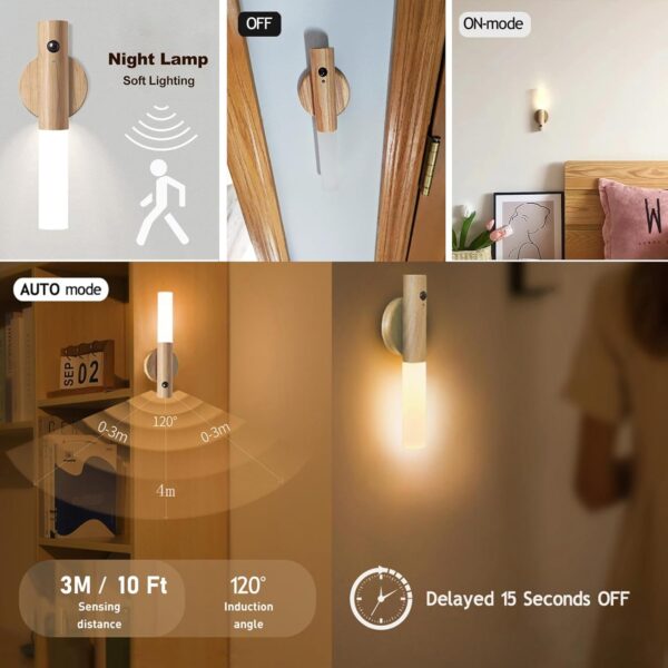 71xrt9KVHXL._AC_SL1500_ VOMI Battery Operated Wall Lights LED Motion Sensor Stick
