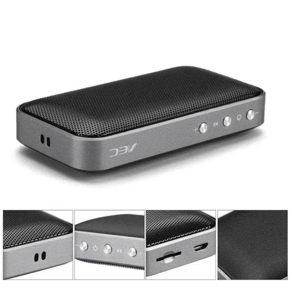 2002d4ce502a519a26a2a38815c77f16.png_2200x2200q80.png_ Portable Wireless Speaker Outdoor Mini Pocket Audio Ultra-Thin Bluetooth Speaker Loudspeaker Support TF Card -Black