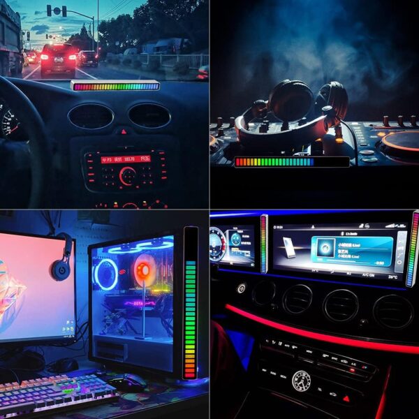 71FPXgzOGrS._AC_SL1001_ RGB Sound Control Pickup Rhythm Light, 32 Bit Colorful Music Ambient LED Light Bar