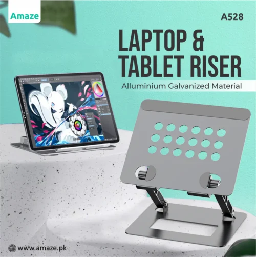 A528_B LAPTOP AND TABLET ALUMINUM RETRACTABLE STAND | A528