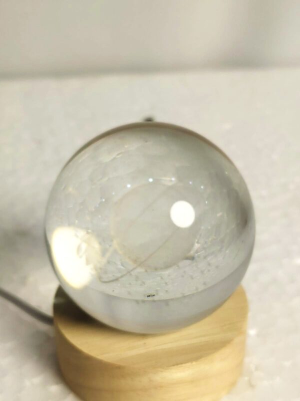 3D Crystal ball Planet Night Light Laser Engraved Solar System LED Globe Sphere Astronomy Birthday Gift Home Desktop Decoration