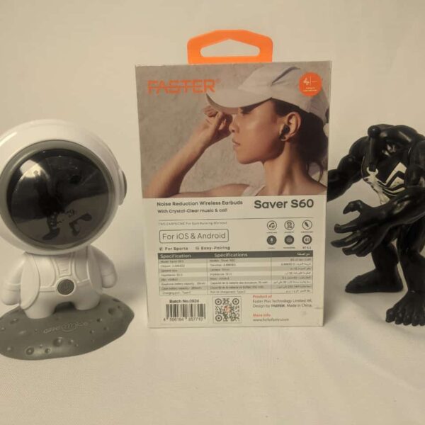 Faster-Saver S60 Earbuds  ANC/ENC Enhanced Noise Cancellation,TWS Wireless Bluetooth 5.4 Connectivity