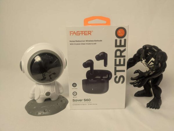 Faster-Saver S60 Earbuds  ANC/ENC Enhanced Noise Cancellation,TWS Wireless Bluetooth 5.4 Connectivity